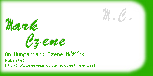 mark czene business card